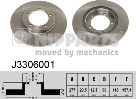 Nipparts J3306001 - Discofreno autozon.pro