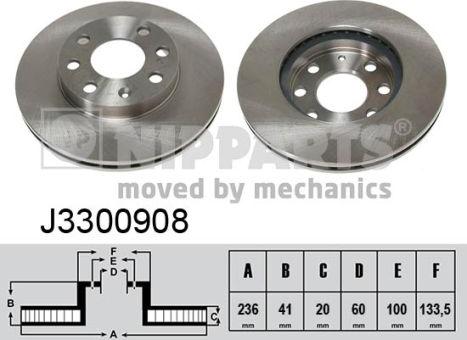 Nipparts J3300908 - Discofreno autozon.pro