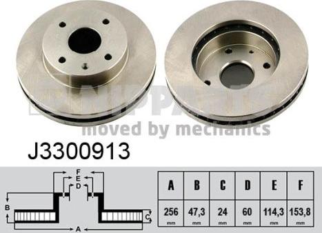 Nipparts J3300913 - Discofreno autozon.pro