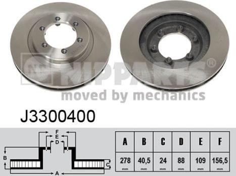 Nipparts J3300400 - Discofreno autozon.pro