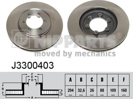 Nipparts J3300403 - Discofreno autozon.pro