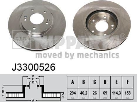 Nipparts J3300526 - Discofreno autozon.pro