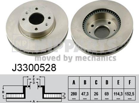 Nipparts J3300528 - Discofreno autozon.pro