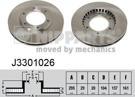 Nipparts J3301026 - Discofreno autozon.pro