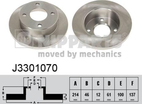 Nipparts J3301070 - Discofreno autozon.pro