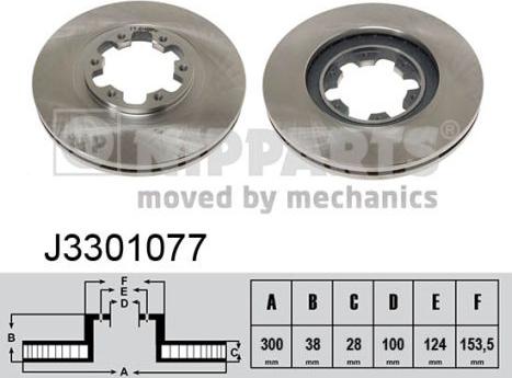 Nipparts J3301077 - Discofreno autozon.pro