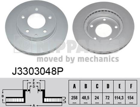 Nipparts J3303048P - Discofreno autozon.pro