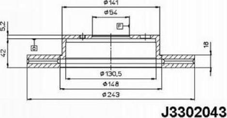 Nipparts J3302043 - Discofreno autozon.pro