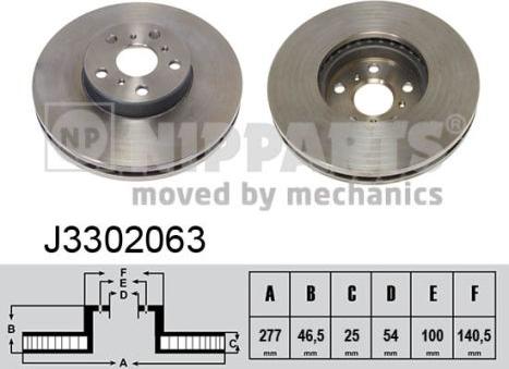 Nipparts J3302063 - Discofreno autozon.pro