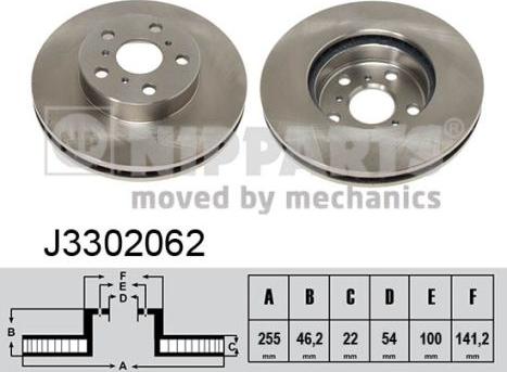 Nipparts J3302062 - Discofreno autozon.pro