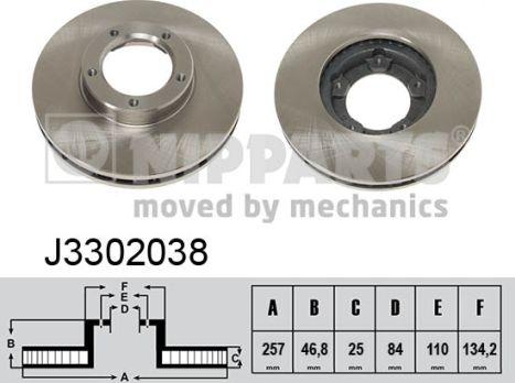 Nipparts J3302038 - Discofreno autozon.pro