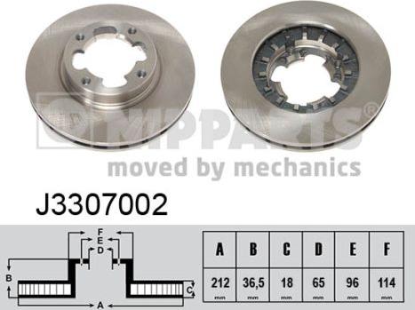 Nipparts J3307002 - Discofreno autozon.pro