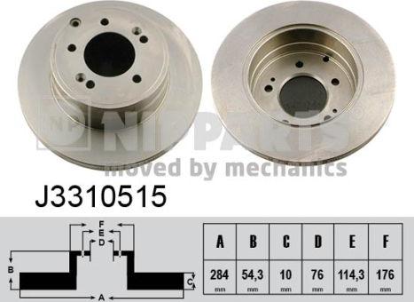 Nipparts J3310515 - Discofreno autozon.pro