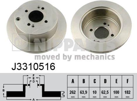 Nipparts J3310516 - Discofreno autozon.pro