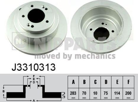 Nipparts J3310313 - Discofreno autozon.pro