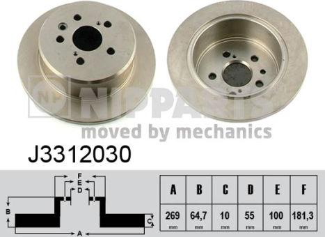 Nipparts J3312030 - Discofreno autozon.pro