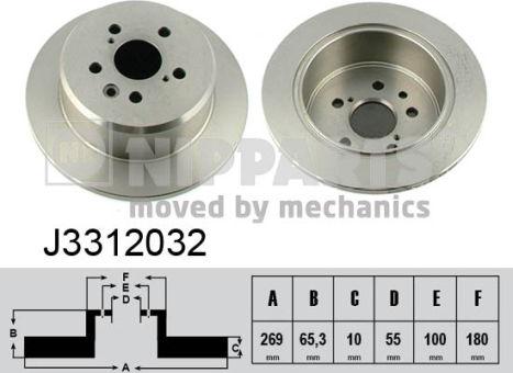 Nipparts J3312032 - Discofreno autozon.pro