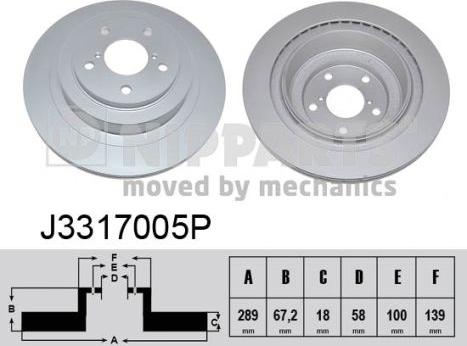 Nipparts J3317005P - Discofreno autozon.pro