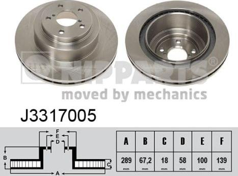 Nipparts J3317005 - Discofreno autozon.pro