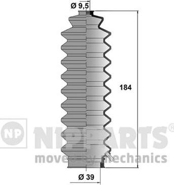 Nipparts J2844001 - Kit soffietto, Sterzo autozon.pro