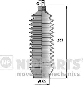 Nipparts J2845008 - Kit soffietto, Sterzo autozon.pro