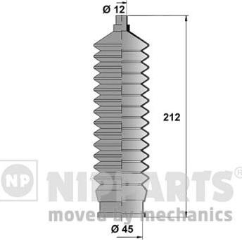 Nipparts J2840901 - Kit soffietto, Sterzo autozon.pro