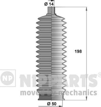 Nipparts J2840502 - Kit soffietto, Sterzo autozon.pro