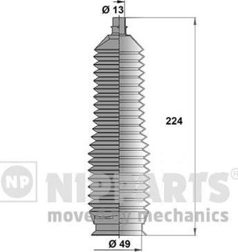 Nipparts J2840301 - Kit soffietto, Sterzo autozon.pro