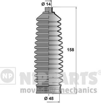 Nipparts J2840302 - Kit soffietto, Sterzo autozon.pro