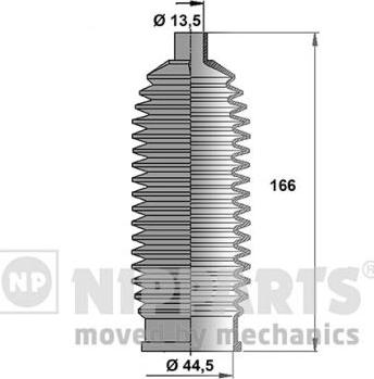 Nipparts J2841014 - Kit soffietto, Sterzo autozon.pro