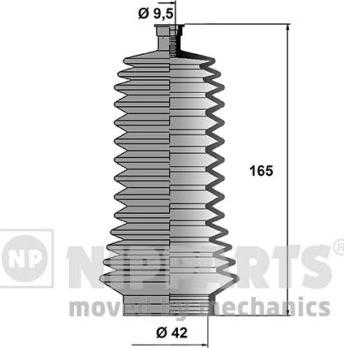 Nipparts J2841012 - Kit soffietto, Sterzo autozon.pro