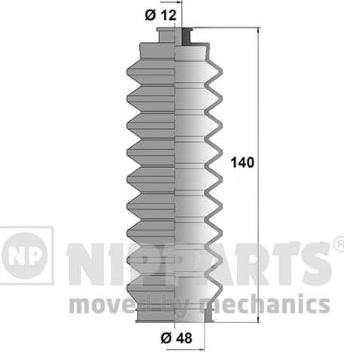 Nipparts J2848002 - Kit soffietto, Sterzo autozon.pro