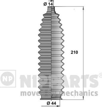 Nipparts J2842006 - Kit soffietto, Sterzo autozon.pro