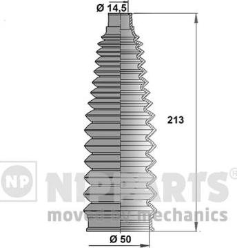 Nipparts J2842021 - Kit soffietto, Sterzo autozon.pro