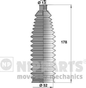 Nipparts J2842027 - Kit soffietto, Sterzo autozon.pro