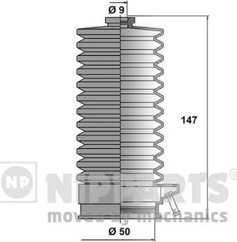 Nipparts J2851005 - Kit soffietto, Sterzo autozon.pro