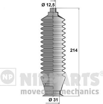 Nipparts J2851003 - Kit soffietto, Sterzo autozon.pro