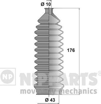 Nipparts J2858000 - Kit soffietto, Sterzo autozon.pro