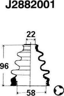 Nipparts J2882001 - Cuffia, Semiasse autozon.pro