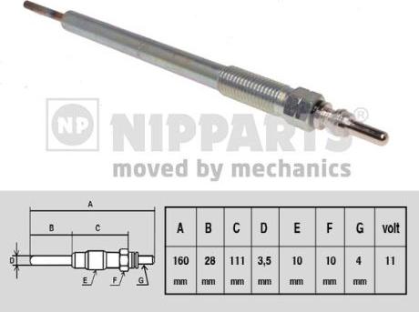 Nipparts N5715019 - Candeletta autozon.pro