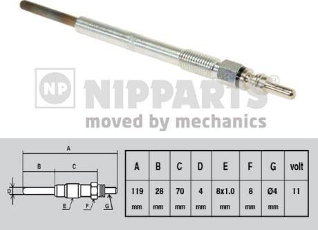 Nipparts N5718001 - Candeletta autozon.pro