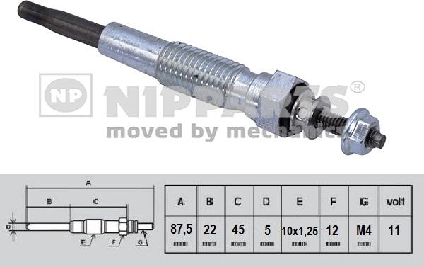 Nipparts N5713018 - Candeletta autozon.pro