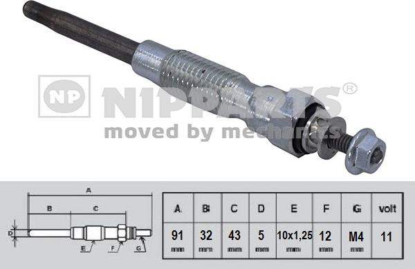 Nipparts N5712029 - Candeletta autozon.pro