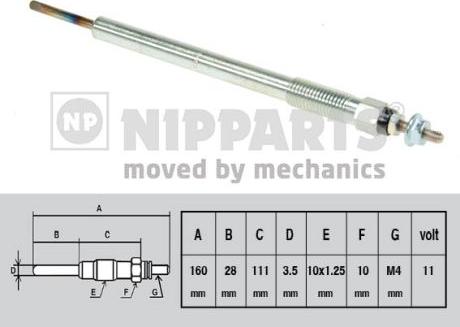 Nipparts N5712025 - Candeletta autozon.pro