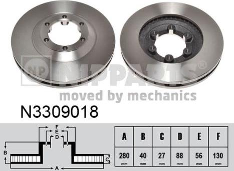 Nipparts N3309018 - Discofreno autozon.pro