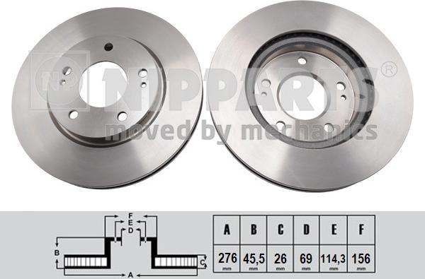 Nipparts N3305078 - Discofreno autozon.pro