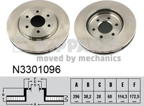 Nipparts N3301096 - Discofreno autozon.pro