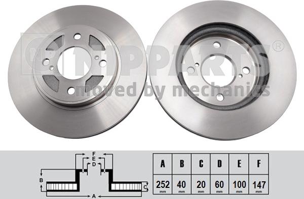 Nipparts N3308033 - Discofreno autozon.pro