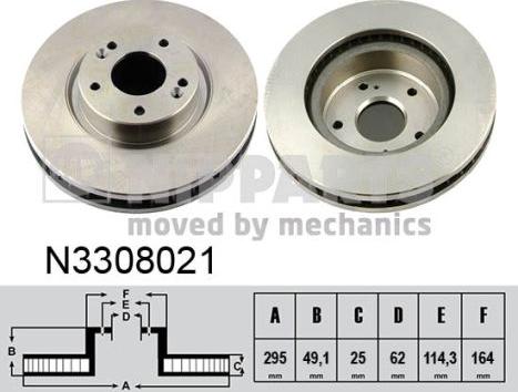 Nipparts N3308021 - Discofreno autozon.pro