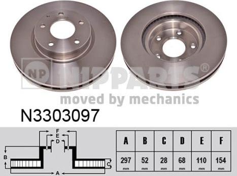 Nipparts N3303097 - Discofreno autozon.pro